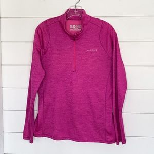 New Balance | hot magenta pink 1/4 zip long sleeve running shirt size XL